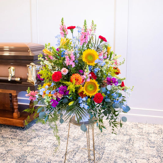 Modern Sympathy Urn Arrangement